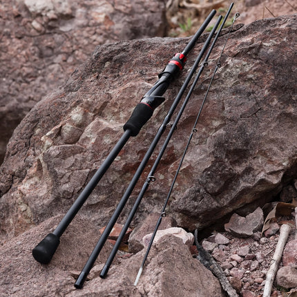 Canne à pêche spinning et casting ultralégère en fibre de carbone