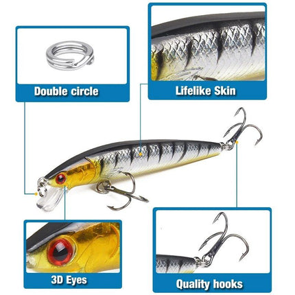 10-Piece Fishing Lure Set - Wnkrs