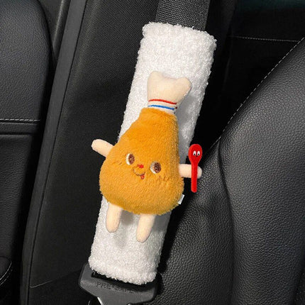 Plush Cartoon Car Seatbelt Covers for Kids - Wnkrs