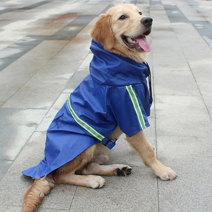 Chubasquero impermeable con capucha para perros pequeños y grandes