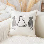 Funda de cojín 45x45cm / Tres gatos