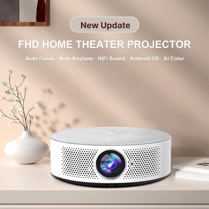 Auto Focus Full HD 1080P Projector, 30000 Lumens, 4K Support, 5G WiFi