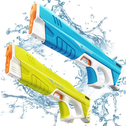 Pistolet à eau électrique avec absorption d'eau automatique pour enfants et adultes