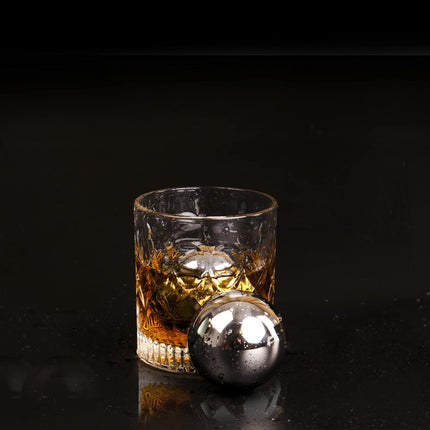 Reusable Stainless Steel Ice Cubes Set for Whiskey, Wine, and Beer