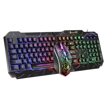 Ensemble clavier et souris de jeu Burst Office - Sensation mécanique, rétroéclairage multicolore lumineux