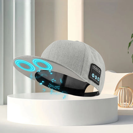 Bluetooth Hat with Built-In Speaker and Mic