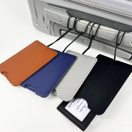 Premium PU Leather Luggage Tags