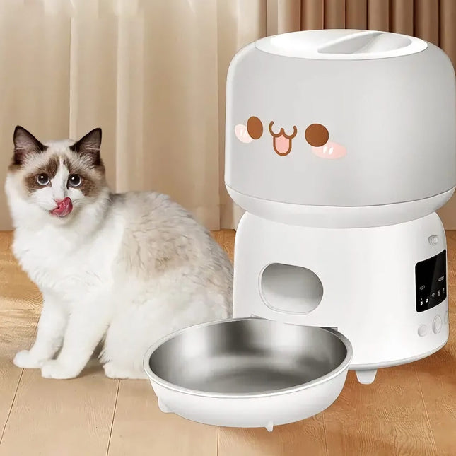 Alimentador automático inteligente para mascotas