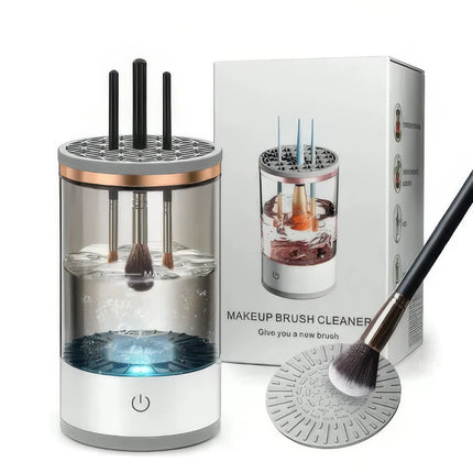 3-in-1 Automatic Makeup Brush Cleaning and Drying Stand - Keep Your Brushes Fresh and Ready to Use!