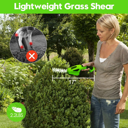 7.2V Cordless 2-in-1 Grass Shear & Hedge Trimmer - Wnkrs