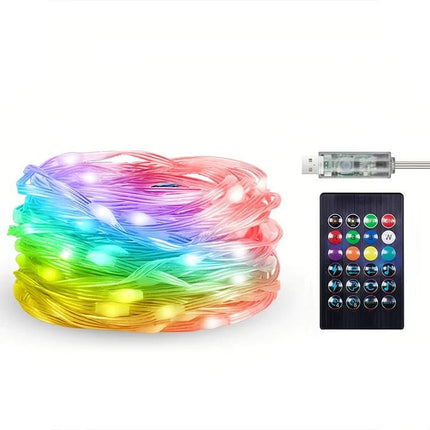 Smart LED Fairy String Lights - USB, Waterproof, Multi-Mode - Wnkrs