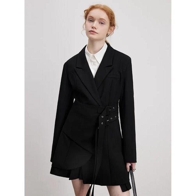 Blazer chic à taille ajustable et coupe slim pour femme - Élégant et polyvalent