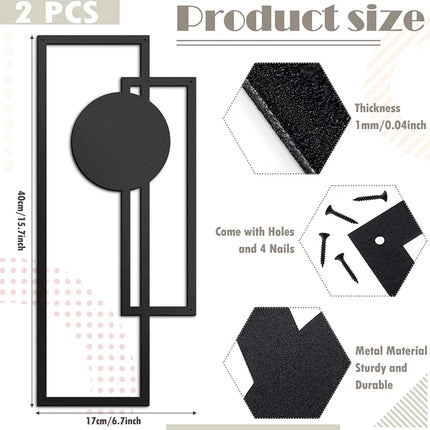 Ensemble de suspension murale en forme de silhouette en fer nordique