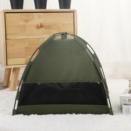 Winter Clamshell Kitten Tent: Cozy Cat Bed & House