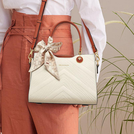 Sac à bandoulière élégant en soie avec nœud papillon rétro pour femme