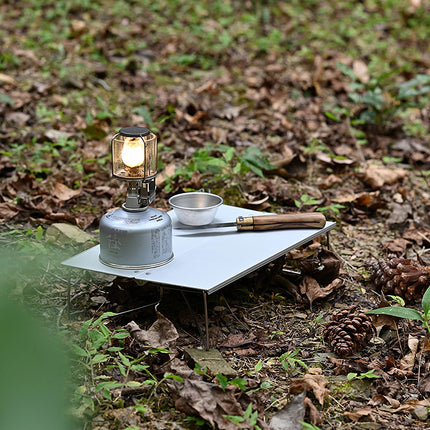 Mesa de camping portátil y ligera de aluminio