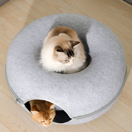 Lit et tunnel pour chat Donut