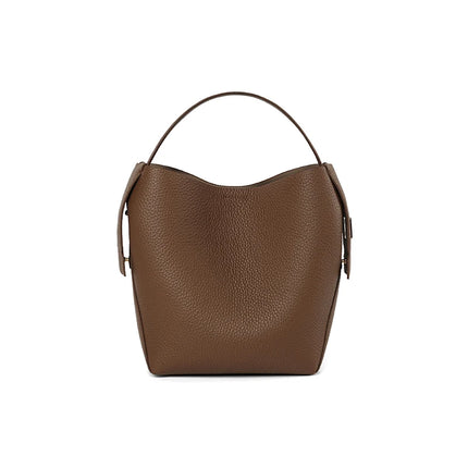 Sac seau en cuir véritable pour femme, sac à bandoulière et à bandoulière