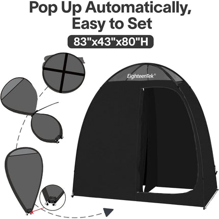 Camping Shower Tent Changing Room - 2 Rooms, UV Protection, Portable - Wnkrs