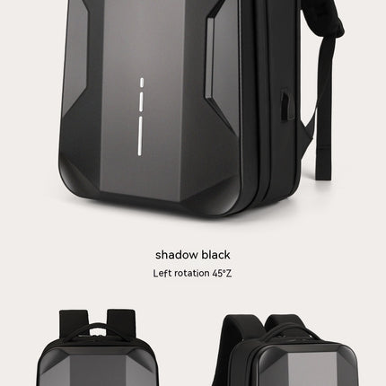 Men's Plastic Men's Backpack Waterproof E-sports Student Hard Case Computer Bag For Work