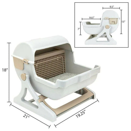 Luxury Semi-Automatic Cat Litter Box - Wnkrs