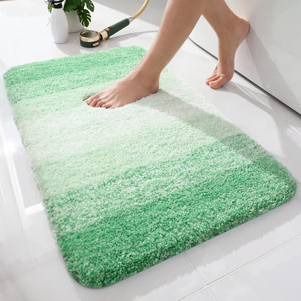 Tapis de bain absorbant en microfibre de luxe - Tapis de salle de bain antidérapant en peluche