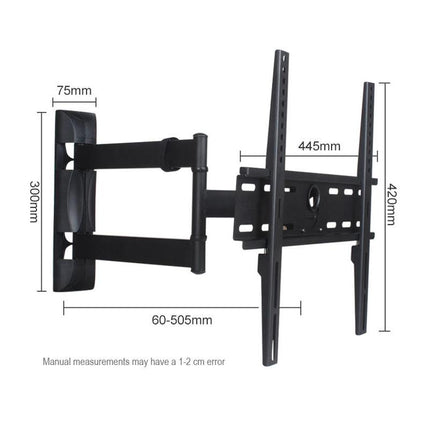 Soporte de pared para TV de movimiento completo de 32" a 58" con brazos articulados e inclinación