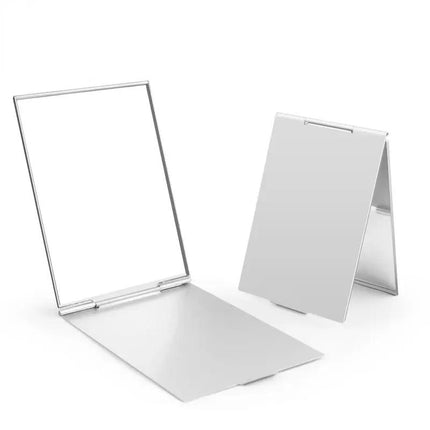 Miroir de poche pliable en aluminium