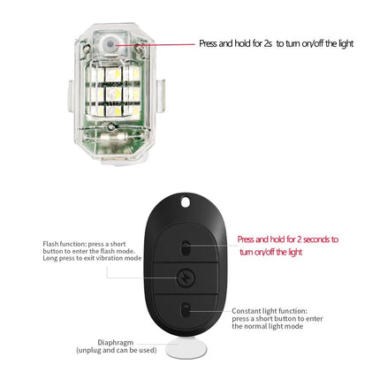 Wireless LED Strobe Light with Remote Control