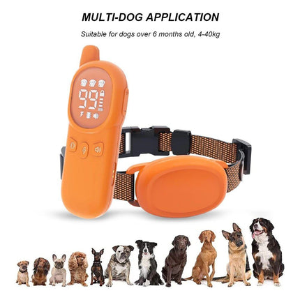 Rechargeable 800M Dog Training Collar with Sound, Vibration & Shock Features - Wnkrs