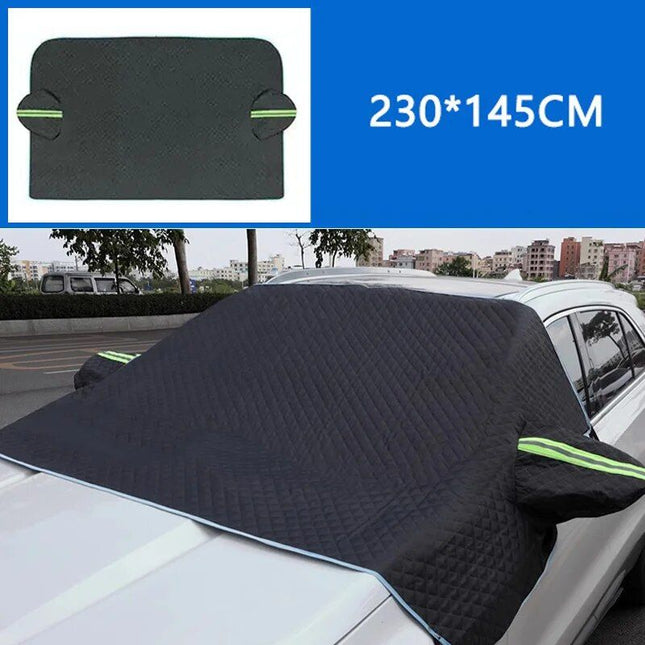 All-Season Car Windshield Protector Cover - Oxford Cloth Snow, Ice, and Sun Shield - Wnkrs