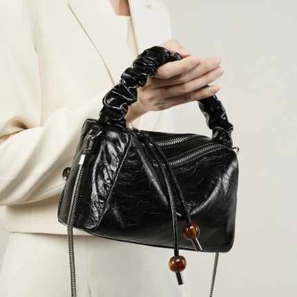 Sac à bandoulière et à bandoulière de luxe en cuir véritable