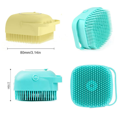 Brosse de bain en silicone pour chien