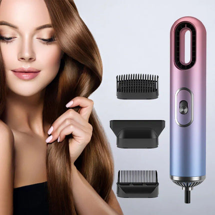 Compact 3-in-1 Anion Hair Dryer with Straightening Comb and Overheat Protection - Wnkrs