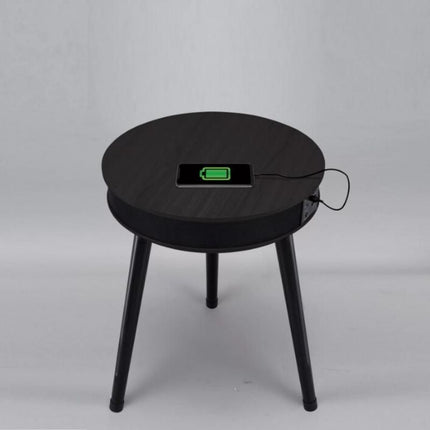 Modern Bluetooth Speaker End Table with USB Charging Port - Wnkrs