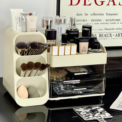 Organizador de maquillaje grande con cajones