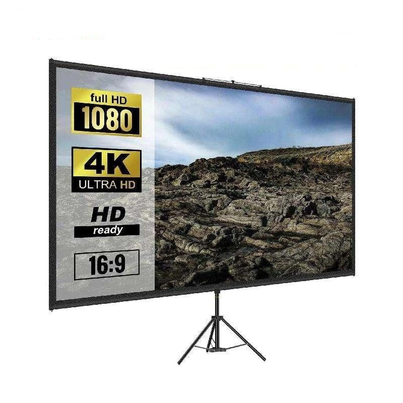 Portable Tripod Projector Screen 60-100 Inch