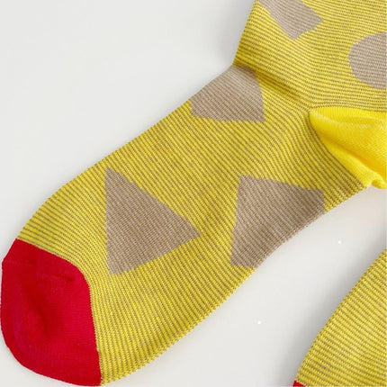 Chaussettes streetwear en coton pour hommes avec motif coloré