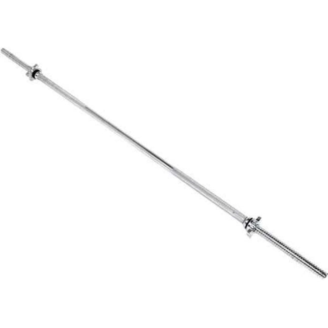 6-Foot Solid Steel Standard Barbell with Threaded Ends - Wnkrs