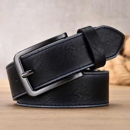 Ceinture en cuir PU de style vintage pour hommes