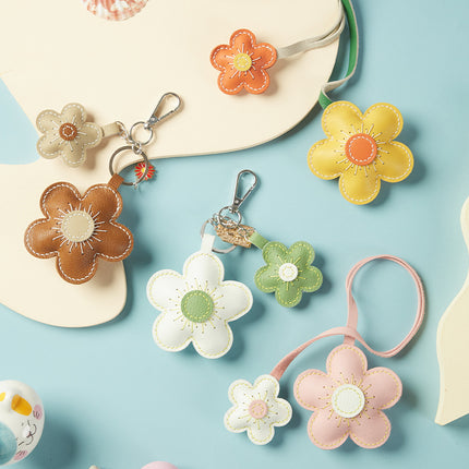 Two-color Flower Pendant Keychain Handmade DIY Material Package - Wnkrs