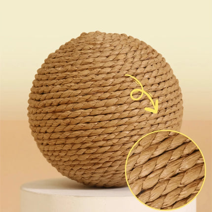 Pelota de sisal interactiva para rascar con sonido: juguete divertido y atractivo para gatos