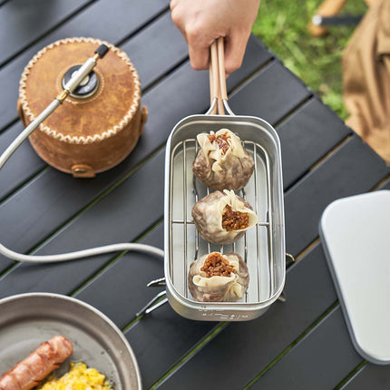 Caja de aluminio portátil para la cena