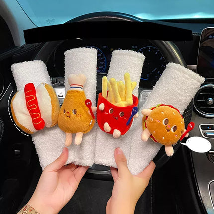 Plush Cartoon Car Seatbelt Covers for Kids - Wnkrs