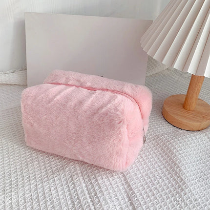 Soft Plush Makeup Bag for Women