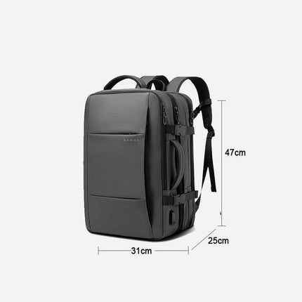 Expandable USB Travel Backpack for Men