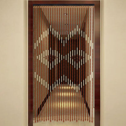 Eco-Friendly Bamboo & Wood Beaded Curtain for Doorways - Wnkrs