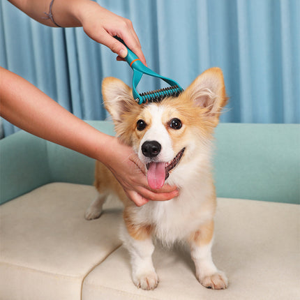 Coupe-nœuds et peigne de toilettage pour animaux de compagnie à double face