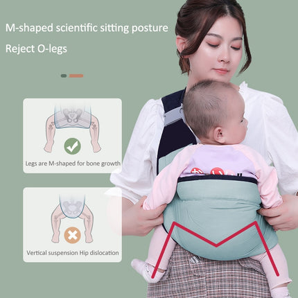 Écharpe porte-bébé ergonomique verte