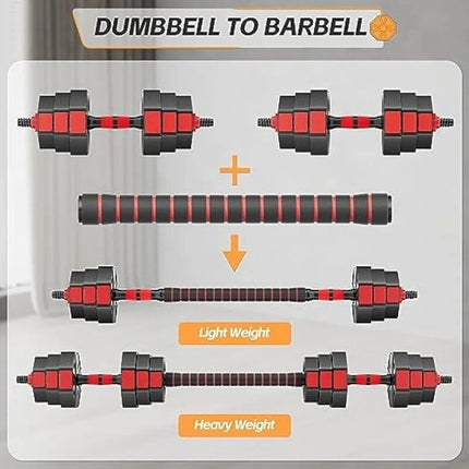 3-in-1 Adjustable Dumbbell and Barbell Set - Wnkrs